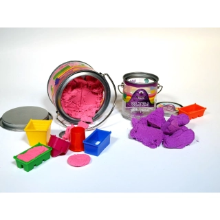 Kinetický barevný písek 1 480 g s formičkami, set v boxu